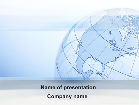 Transparent Globe Presentation Template, Master Slide