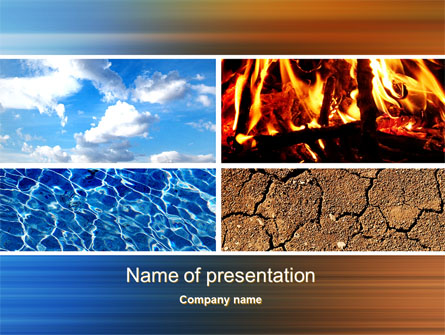 Four Elements Presentation Template, Master Slide