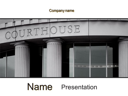 Courthouse Presentation Template, Master Slide