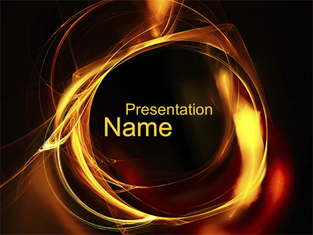 Circle of Fire Presentation Template, Master Slide