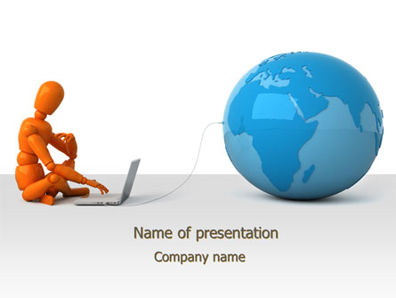 World at Fingertips Presentation Template, Master Slide