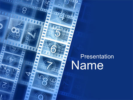 Countdown on Film Presentation Template, Master Slide