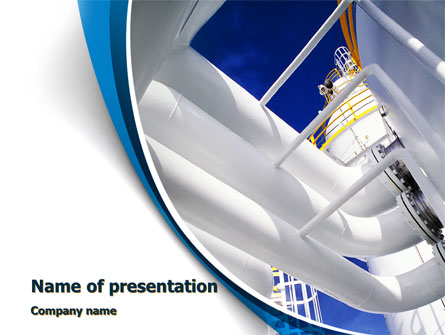 Compressor Station Presentation Template, Master Slide