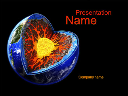 Core of the Earth Presentation Template, Master Slide