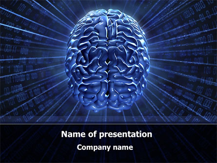Digital Brain Presentation Template, Master Slide