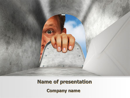Unexpected Mail Presentation Template, Master Slide
