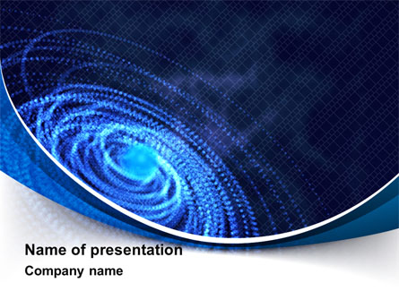 Digital Whirlpool Presentation Template, Master Slide