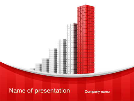 Column Chart Presentation Template, Master Slide