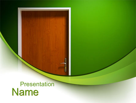 Door Presentation Template, Master Slide