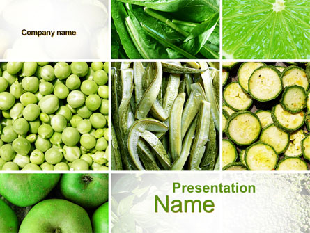 Green Vitamins Presentation Template, Master Slide