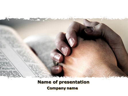 Pray Presentation Template, Master Slide