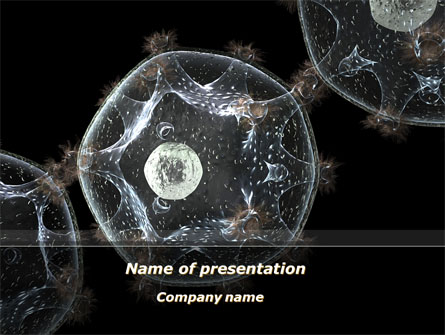 Virus Colony Presentation Template, Master Slide