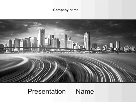 Monochrome City Presentation Template, Master Slide