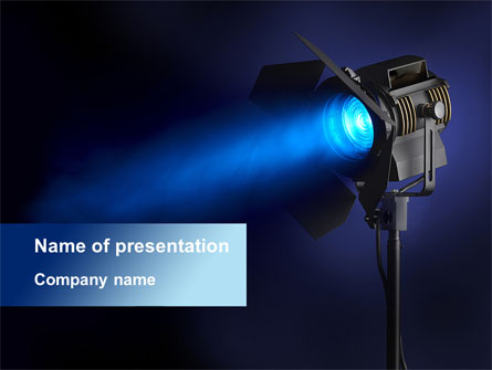 Studio Spotlight Presentation Template, Master Slide