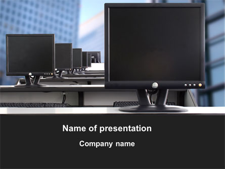 Monitors Presentation Template, Master Slide