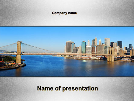 Brooklyn Bridge Presentation Template, Master Slide