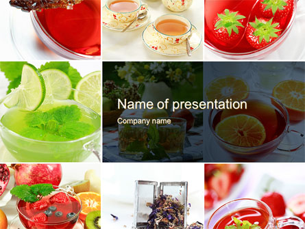 Fruit Desserts Presentation Template, Master Slide