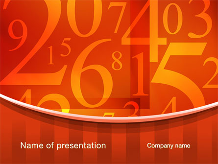 Math Numbers Presentation Template, Master Slide