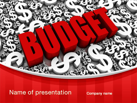 Government Budget Presentation Template, Master Slide