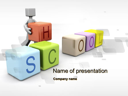 School Blocks Presentation Template, Master Slide