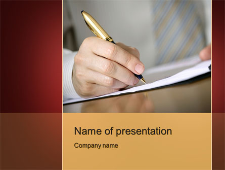 Synopsis Presentation Template, Master Slide