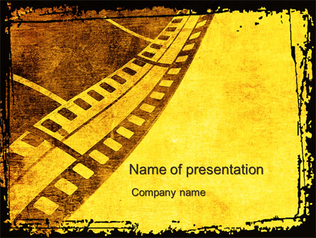 Film Sepia Presentation Template, Master Slide