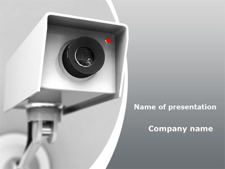 Surveillance Presentation Template, Master Slide