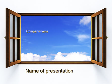 Open Window Presentation Template, Master Slide