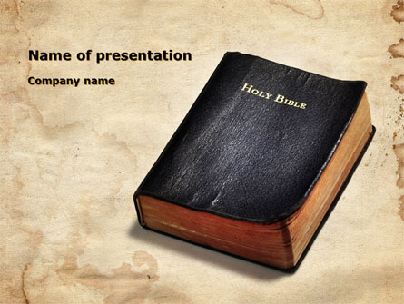 Worn Bible Presentation Template, Master Slide