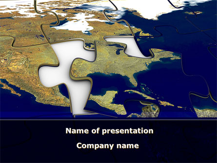USA Puzzle Presentation Template, Master Slide