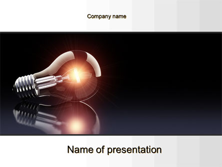 Bulb Presentation Template, Master Slide