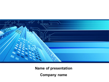 Technological Presentation Template, Master Slide