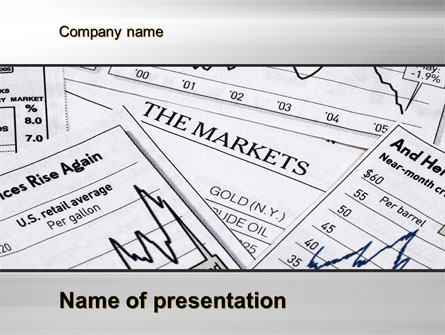 Market Report Presentation Template, Master Slide