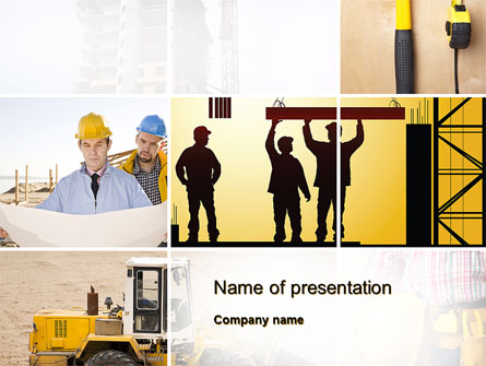 Construction Process Presentation Template, Master Slide