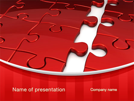 Gap in Puzzle Presentation Template, Master Slide