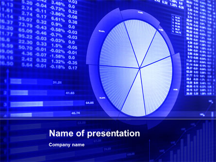 Stock Market Pie Chart Presentation Template, Master Slide