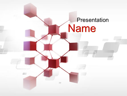 3D Cluster Presentation Template, Master Slide