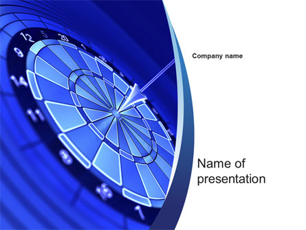 Target Hit Presentation Template, Master Slide
