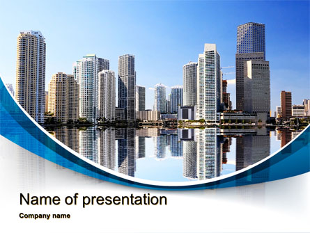 City Reflection Presentation Template, Master Slide