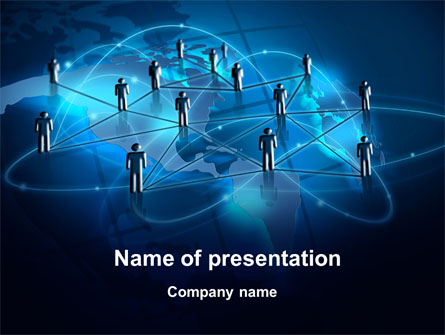 Social Connections Presentation Template, Master Slide