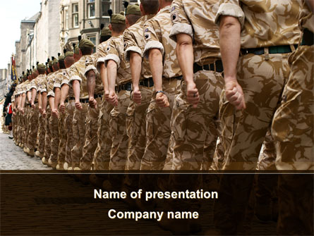 Soldiers March Presentation Template, Master Slide