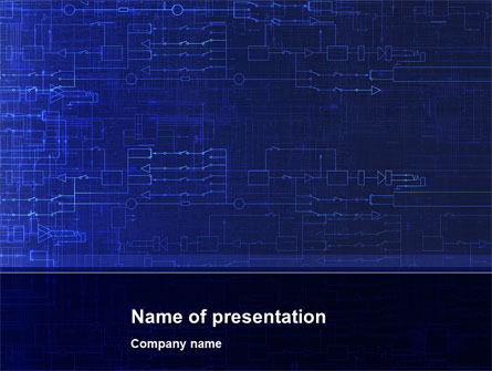 Circuitry Background Presentation Template, Master Slide