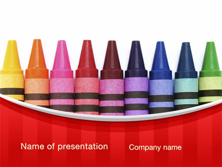 Crayons Presentation Template, Master Slide
