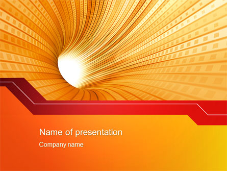 Orange Tunnel Presentation Template, Master Slide