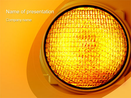 Warning Traffic Presentation Template, Master Slide