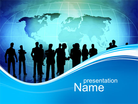 Business Silhouettes Presentation Template, Master Slide