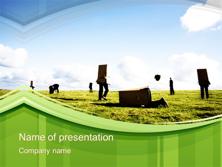 Walking in a Box Presentation Template, Master Slide