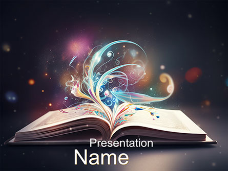 Magic Book Presentation Template, Master Slide