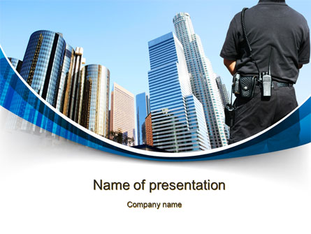City Guard Security Presentation Template, Master Slide