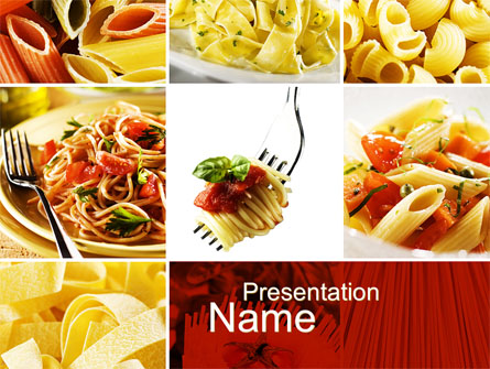 Pasta Recipes Presentation Template, Master Slide